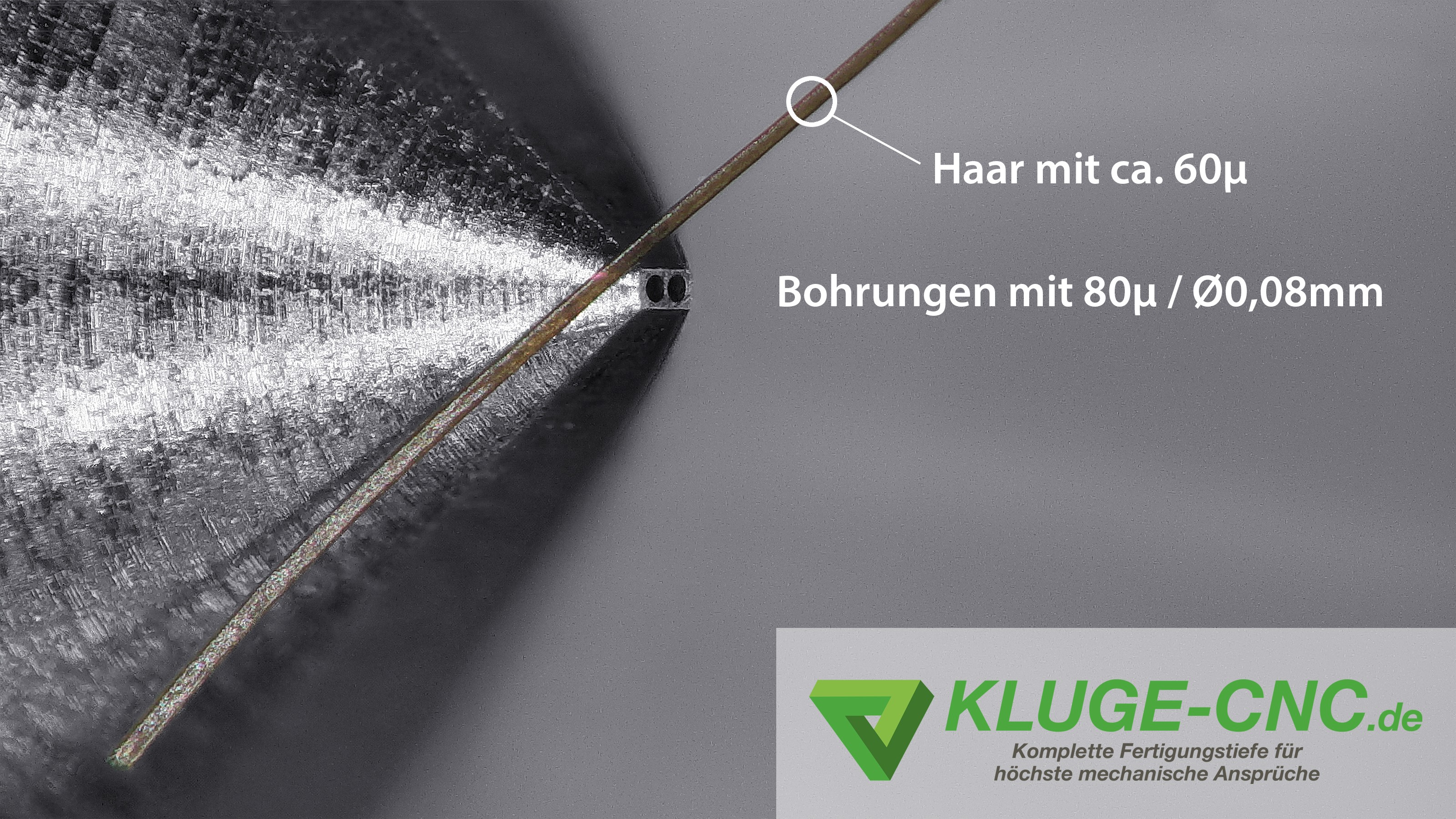 Bohrungen 0,08mm